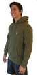 Load image into Gallery viewer, MILITARY OLIVE HOODED SWEATSHIRT
